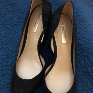 BCBG suede wedges heels